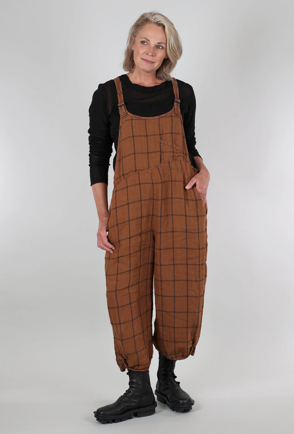 Cynthia Ashby Lore Overalls, Camel