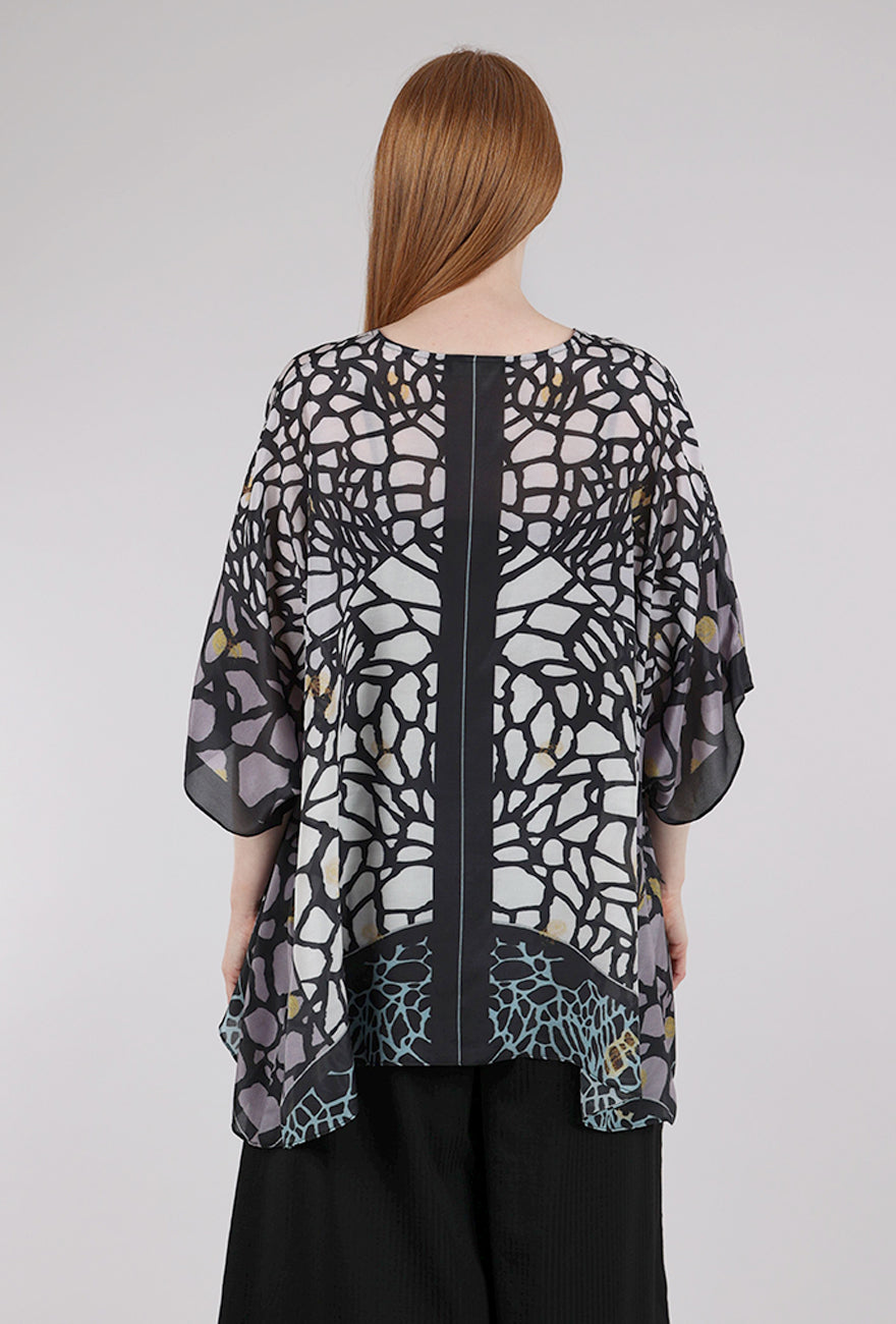 Cocoon House Silk Tari Tunic, Butterfly Wing