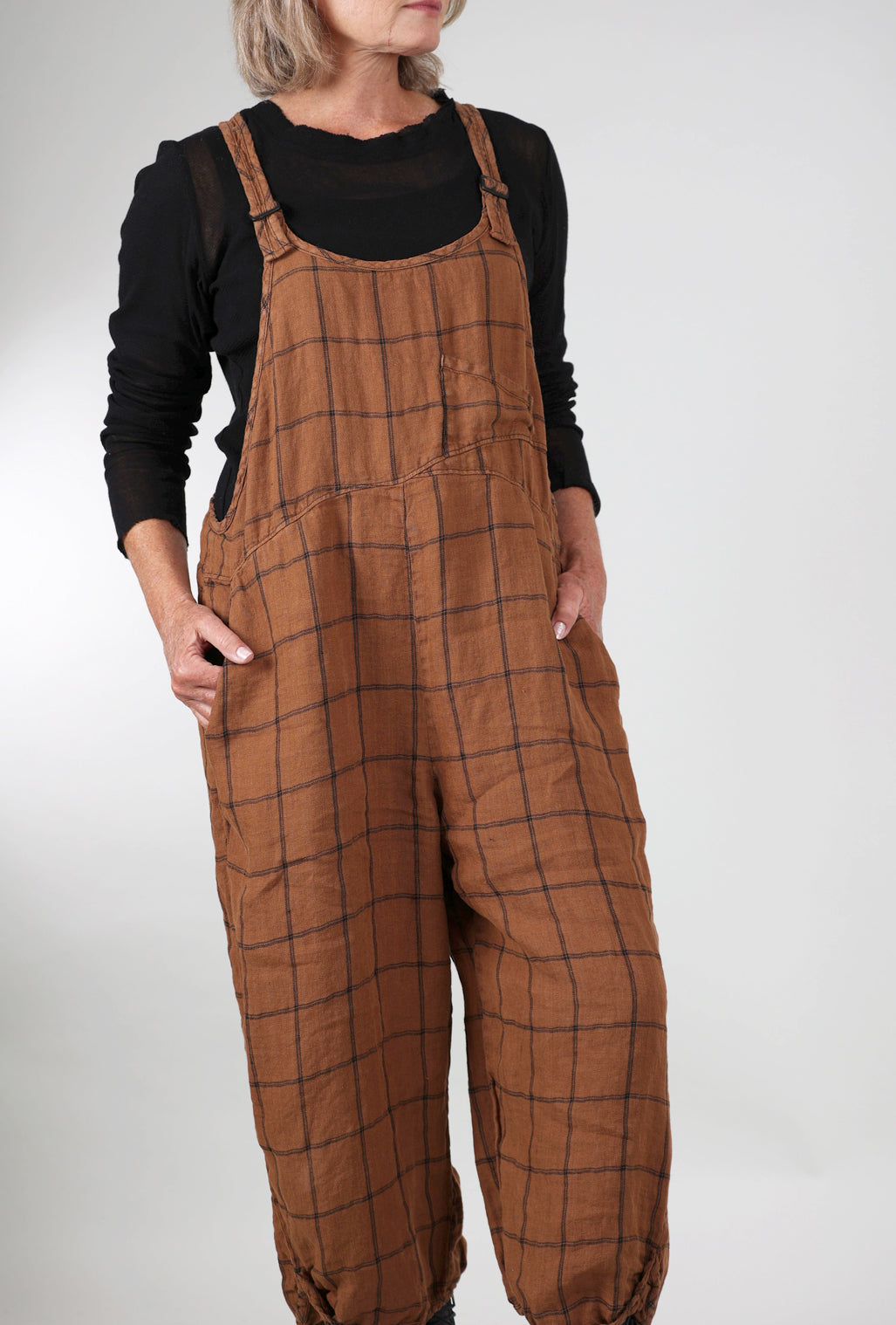 Cynthia Ashby Lore Overalls, Camel