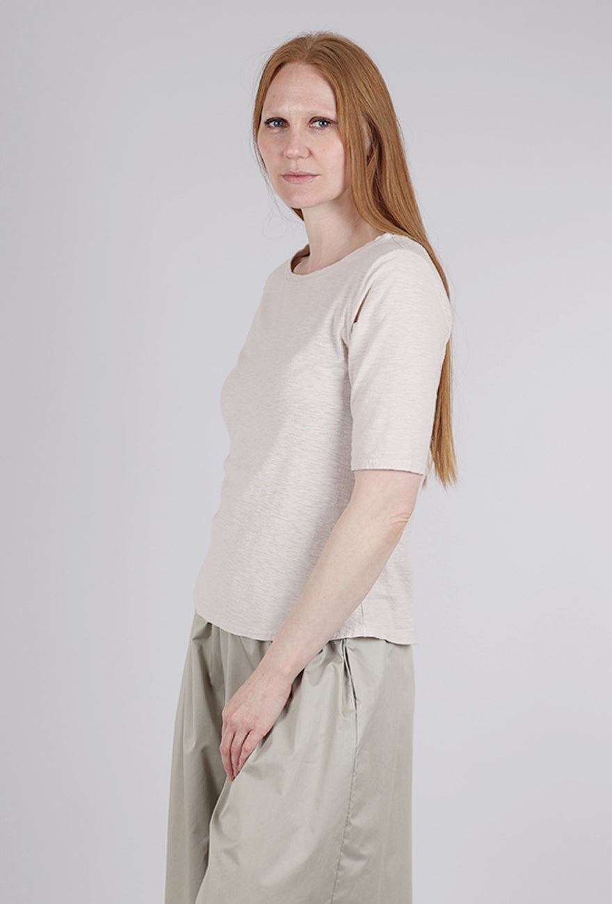Cut Loose LCJ Elbow Sleeve Top, Pearly