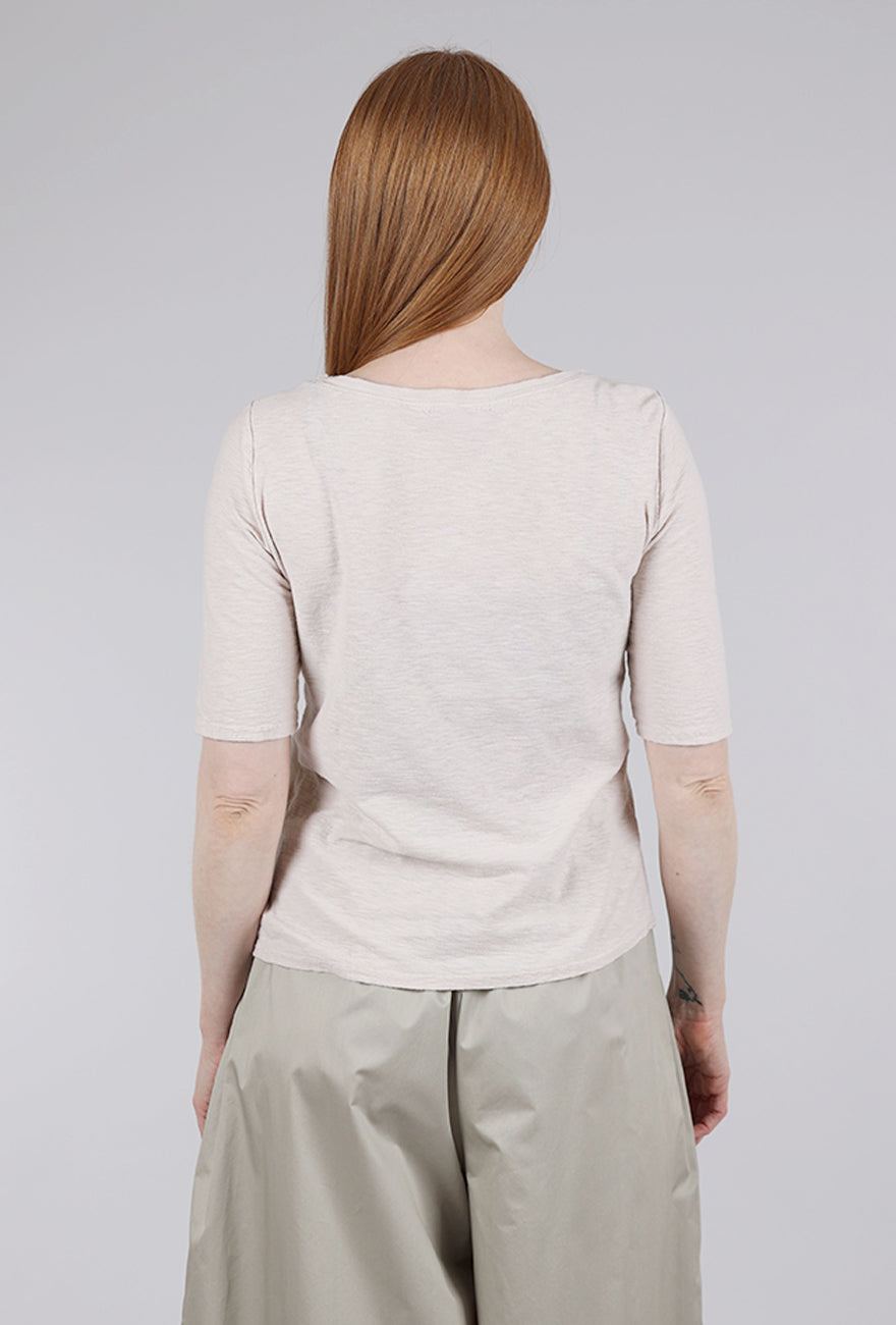 Cut Loose LCJ Elbow Sleeve Top, Pearly