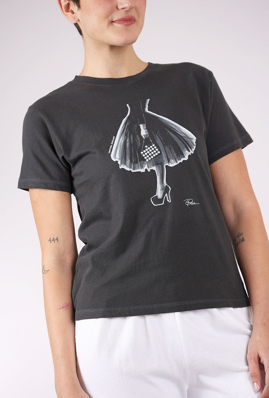 CPress Studio Mushie Tee, Black/Emotional Baggage