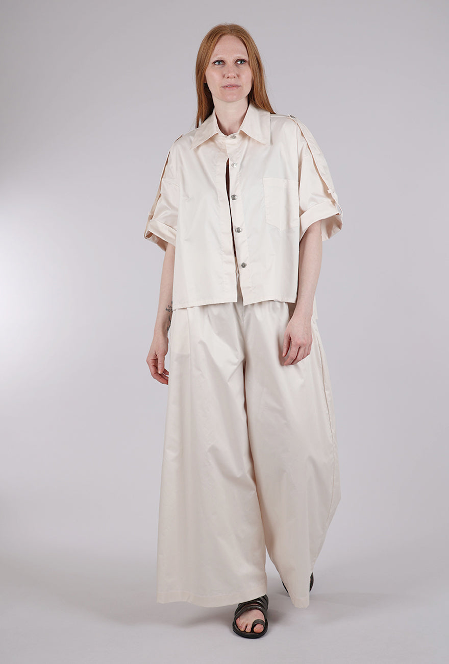 Planet Tab Sleeve Shirt, Stone
