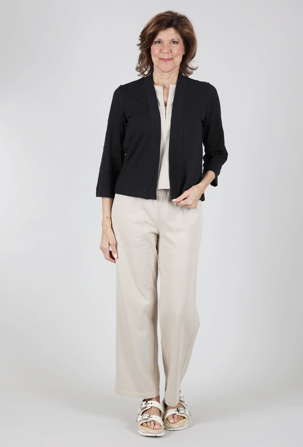 Lilla P Easy Open Cardie, Black