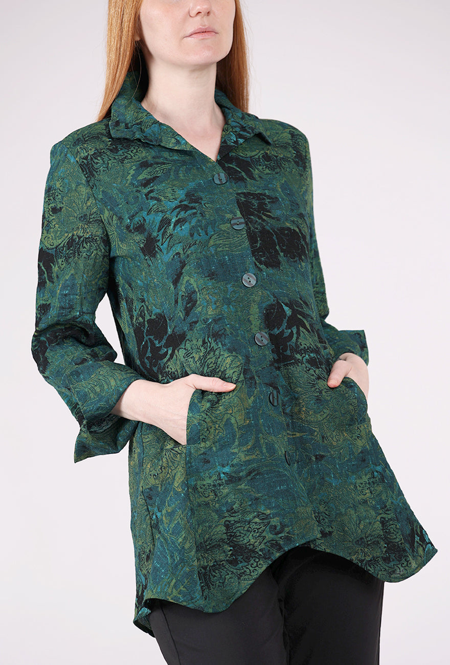 Habitat Express Floral Artist Shirt, Everglade