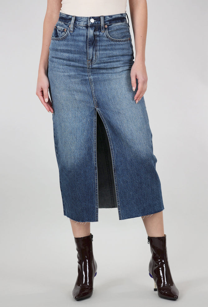 Pistola Alice High-Rise Midi Skirt, Fairfax Blue