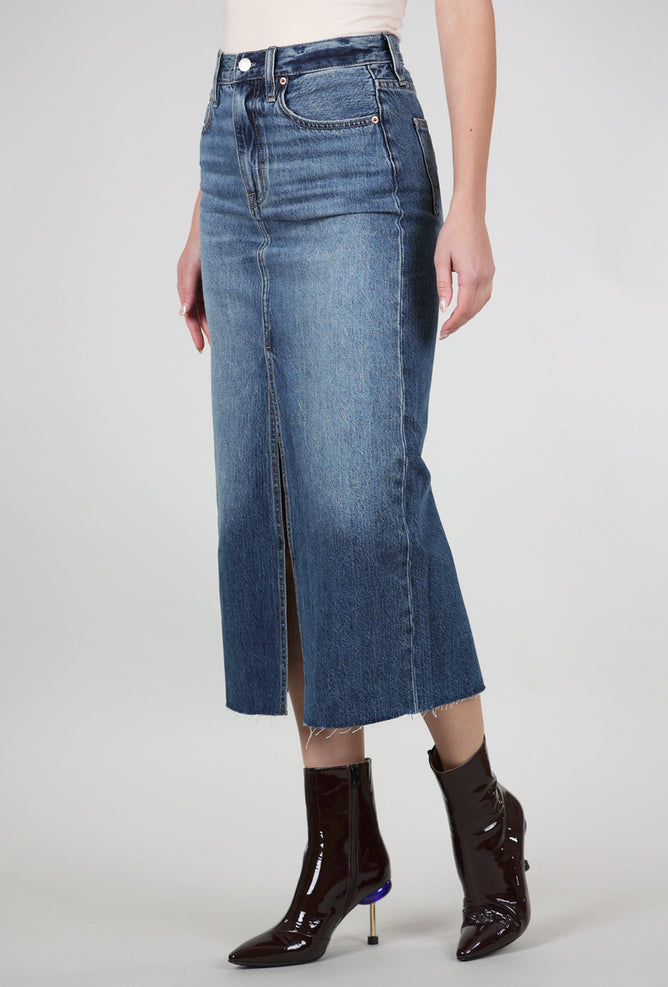 Pistola Alice High-Rise Midi Skirt, Fairfax Blue