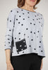 Habitat Double-Face Dot Pullover, Washed Black 
