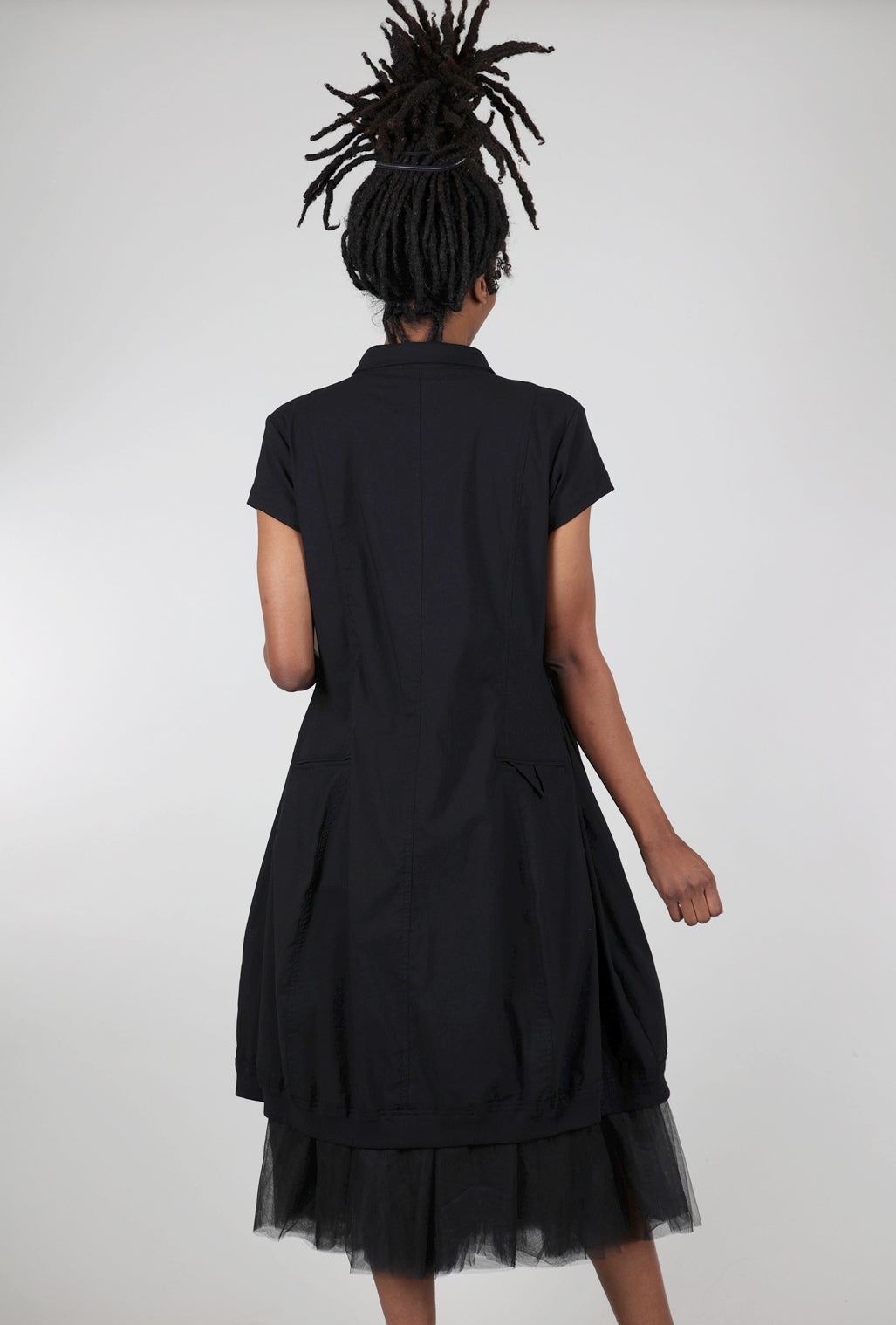 Pluslavie A Zip Dress, Black