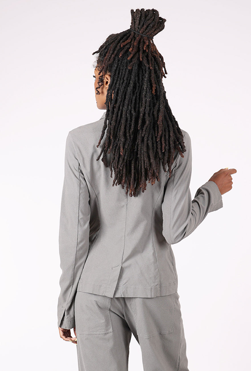 Rundholz Raised Dot Trim Jacket, Dark Gray/Flock