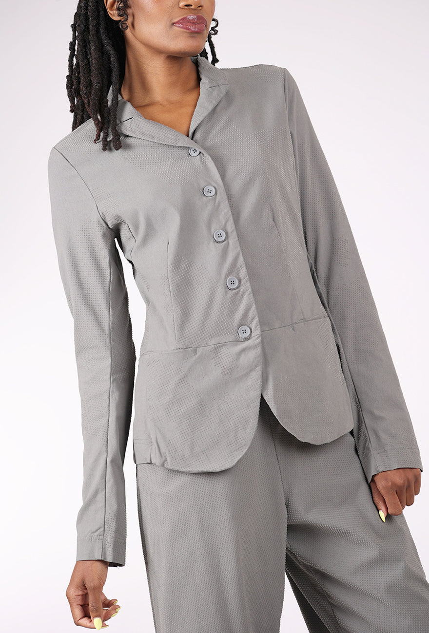Rundholz Raised Dot Trim Jacket, Dark Gray/Flock