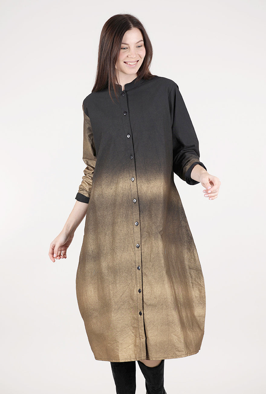 M Square Millie Dress, Gold Foil