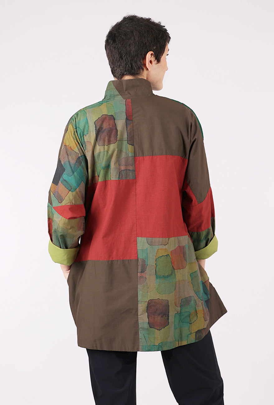 M Square Pieces Parts Swing Jacket, Olive