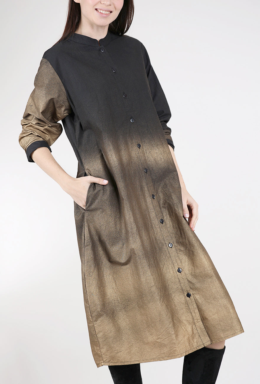 M Square Millie Dress, Gold Foil