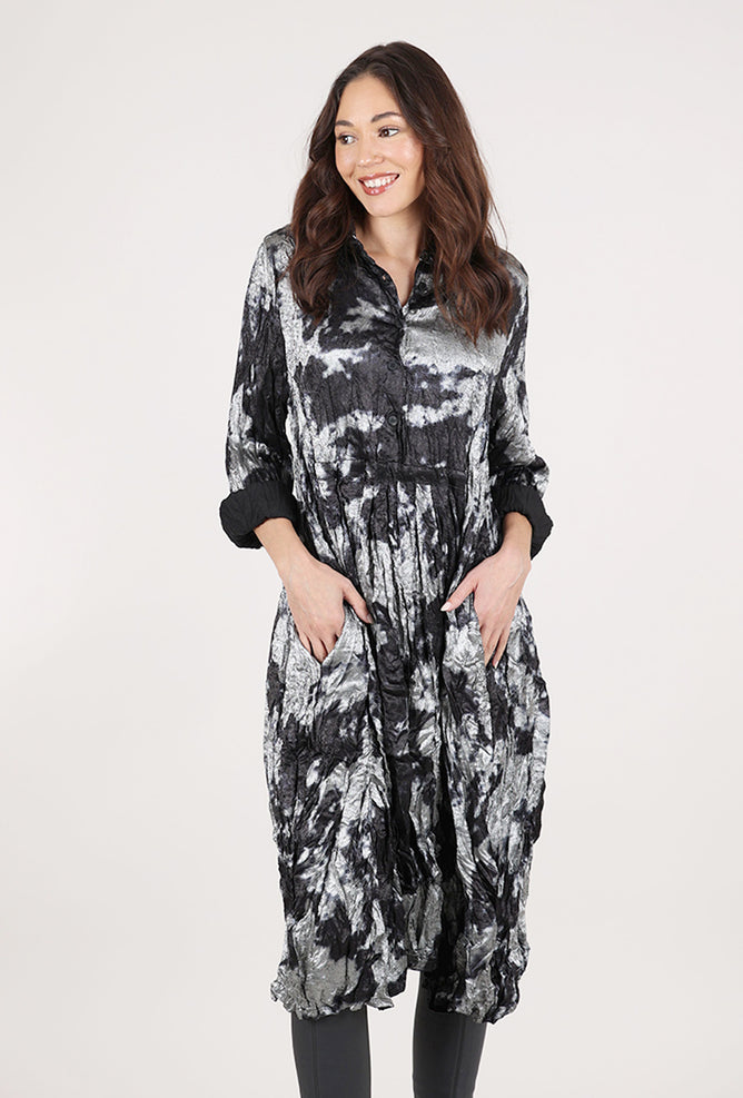 Alembika Metallic Mania Dress, Silver