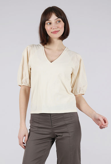 Sita Murt Combo Cottons Top, Cream