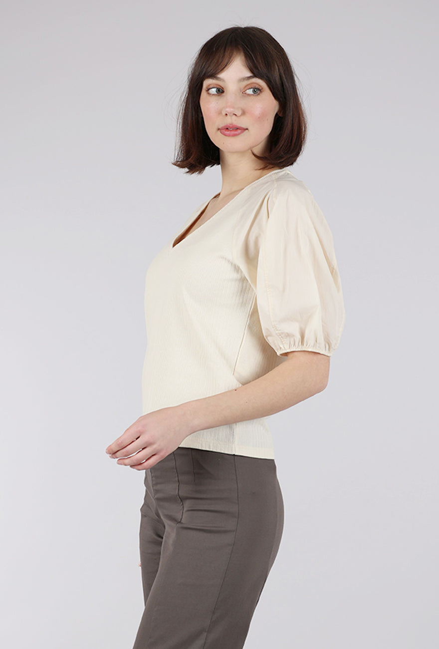 Sita Murt Combo Cottons Top, Cream