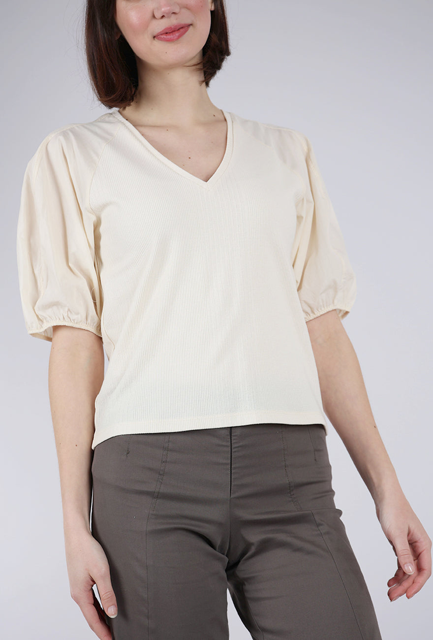 Sita Murt Combo Cottons Top, Cream