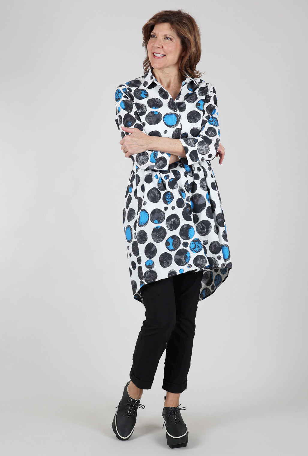M Square Dolly Shirt Tunic, Outline Print