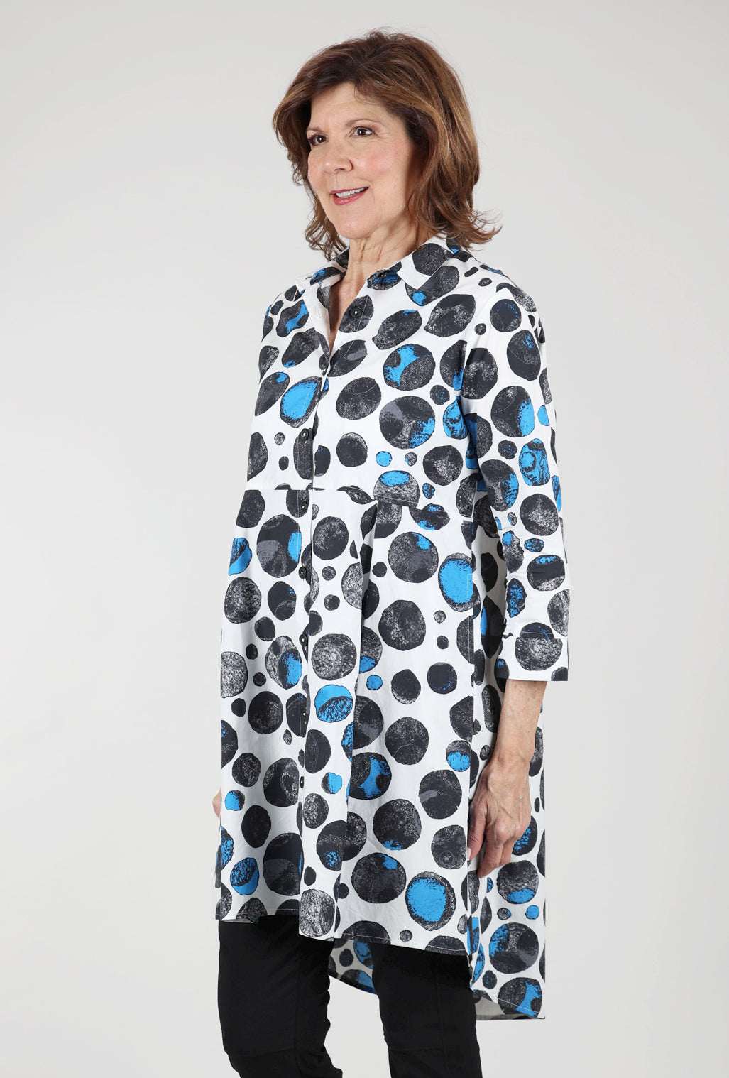 M Square Dolly Shirt Tunic, Outline Print