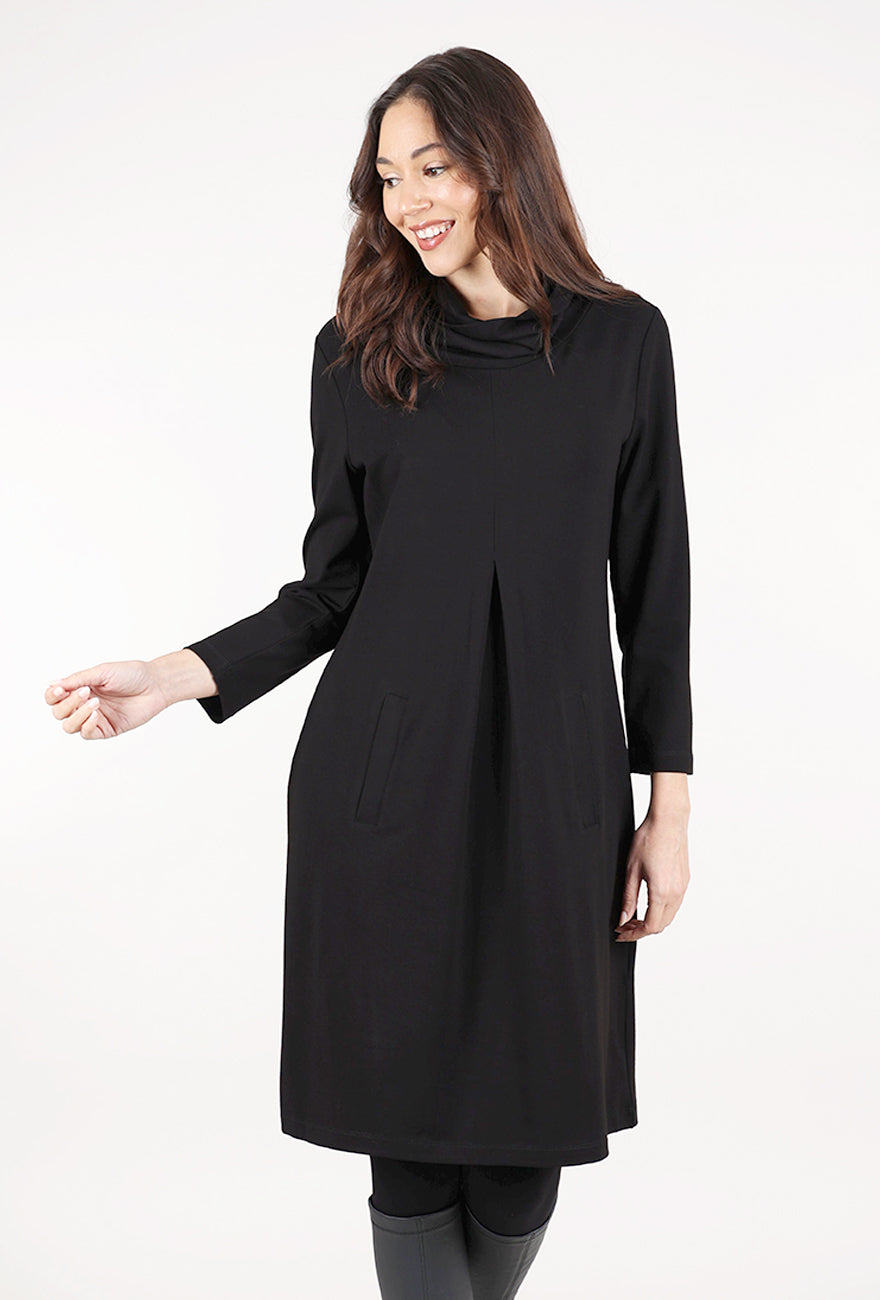 Habitat Core Travel Pleat Front Dress, Black