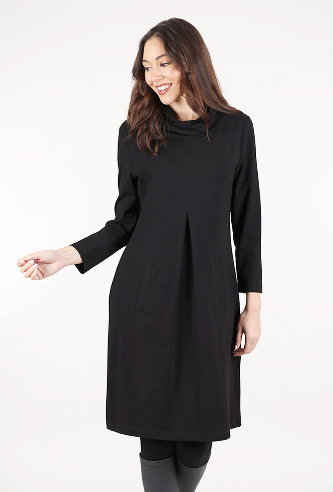 Habitat Core Travel Pleat Front Dress, Black