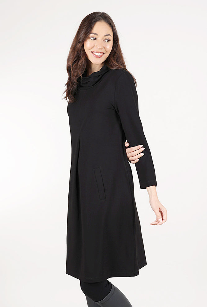 Habitat Core Travel Pleat Front Dress, Black