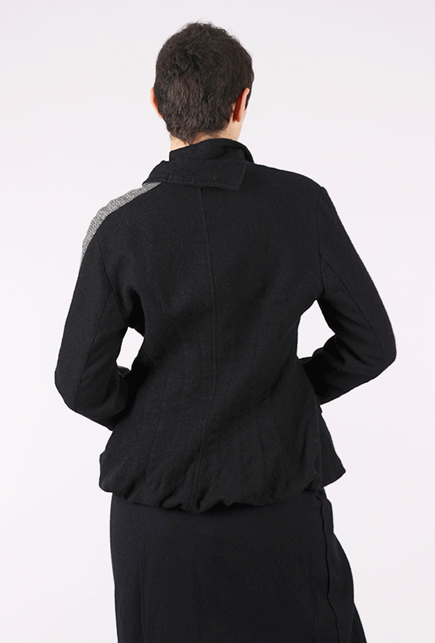Rundholz Racing Stripe Wool Jacket, Black