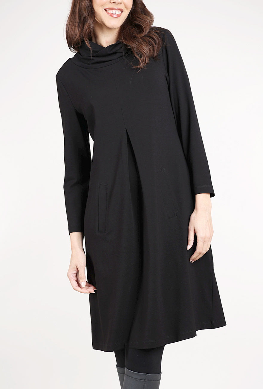 Habitat Core Travel Pleat Front Dress, Black