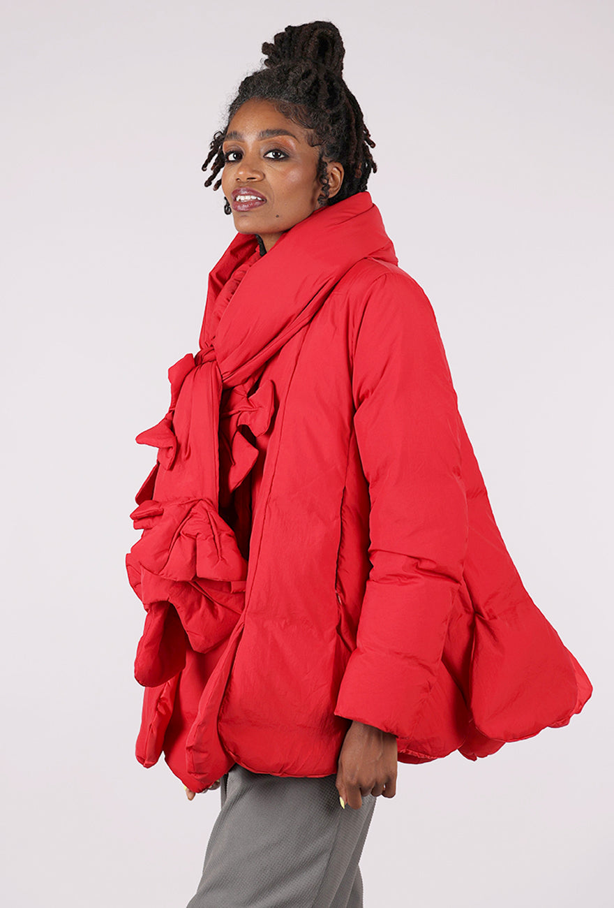 Rundholz Petal Puffer Scarf, Rose