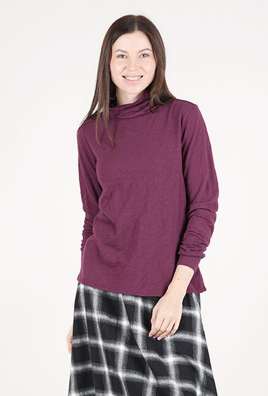 Mododoc Slub Turtleneck, Elderberry