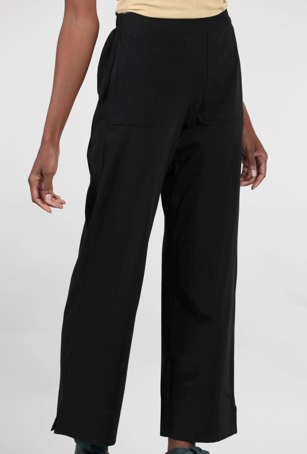 Habitat Deep-Hem Ankle Pant, Black