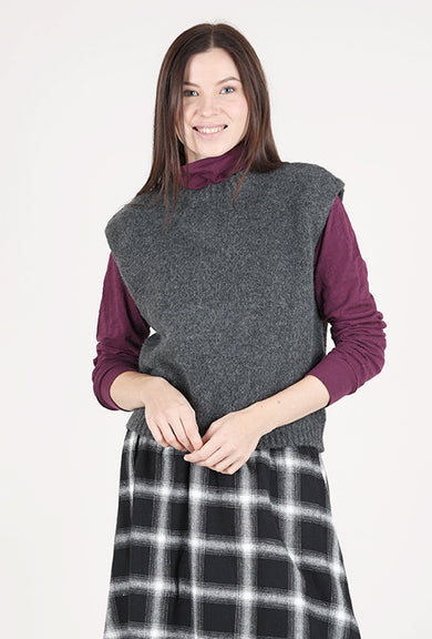 Grade & Gather Keightly Sweater Vest, Charcoal