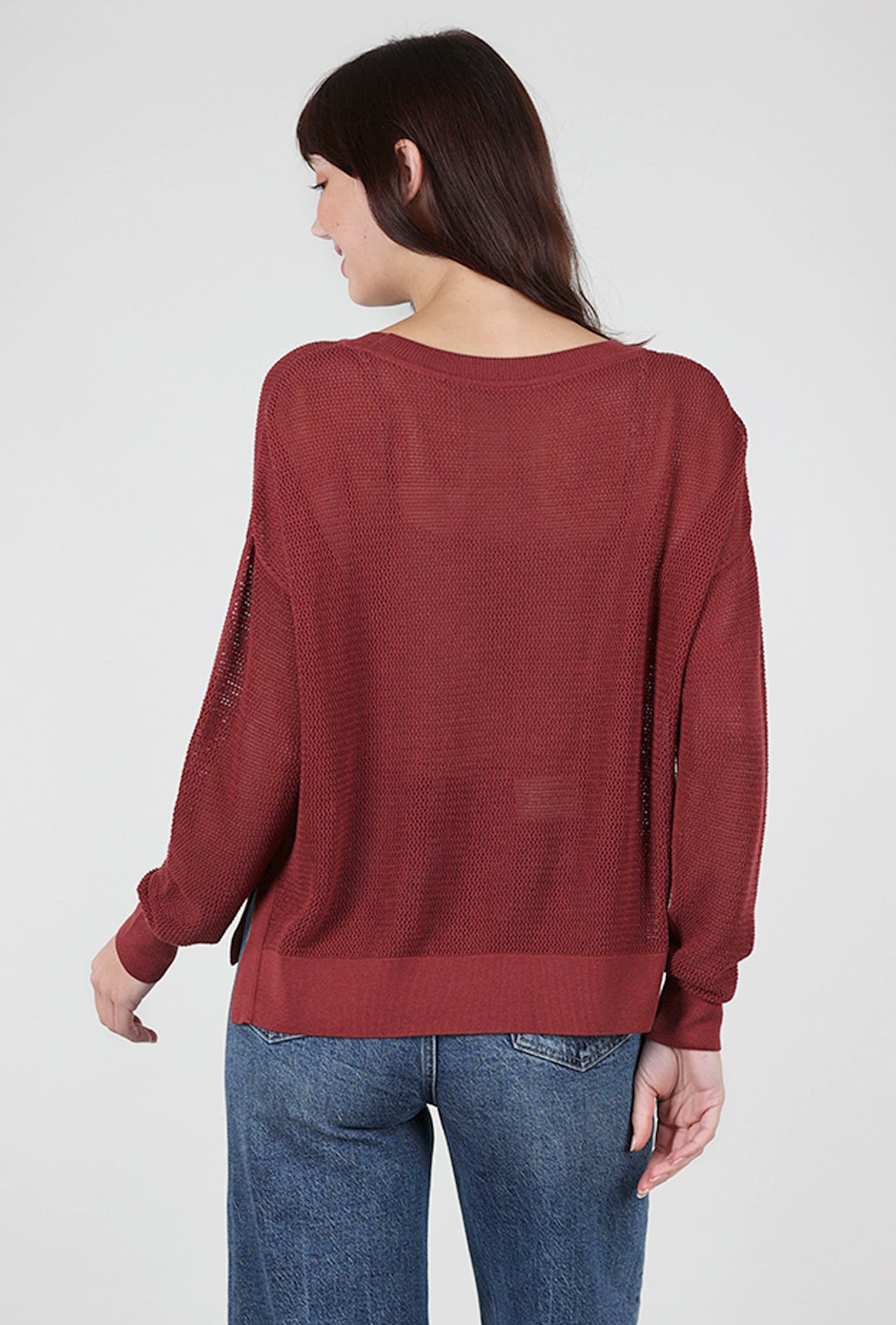 Planet Mini Seed Stitch Sweater, Cinnamon