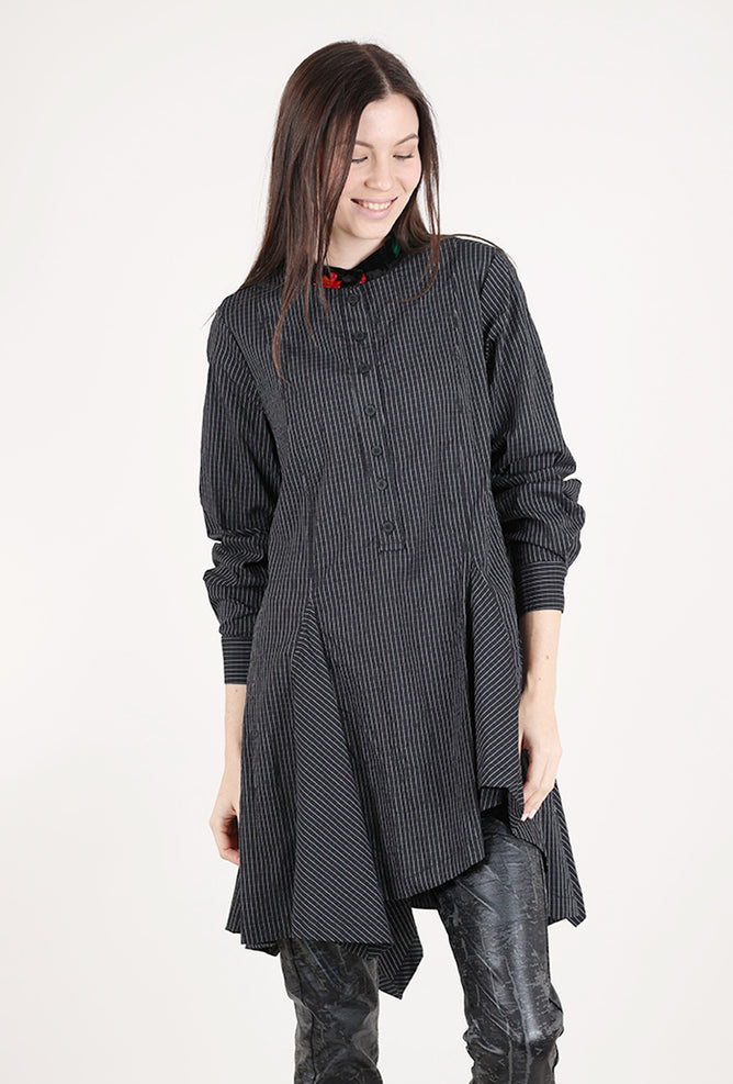 Alembika Rose Trim Tunic, Black