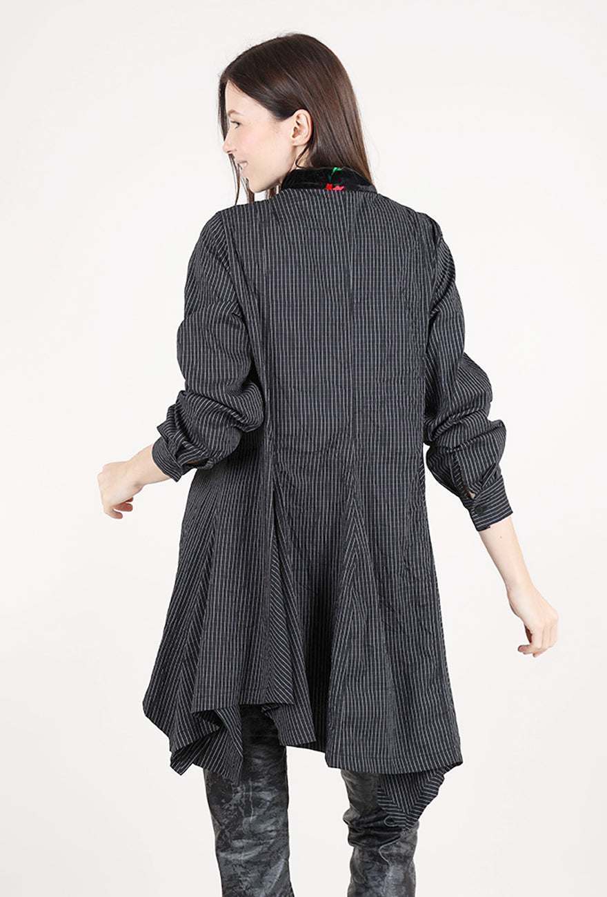 Alembika Rose Trim Tunic, Black