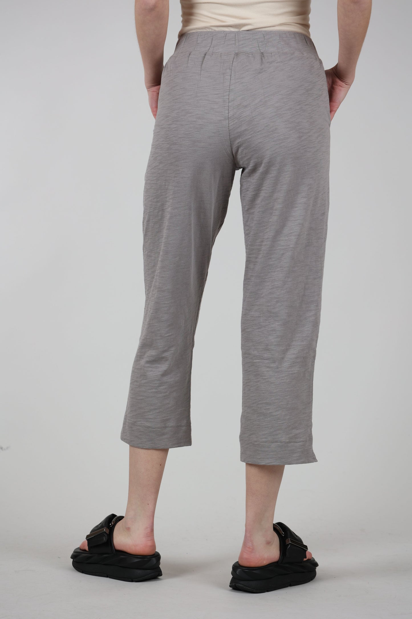 Escape by Habitat Cotton Slub Pocket Capri Pants, Fog