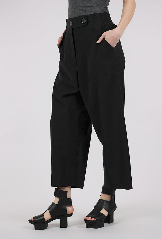 La Vaca Loca Buche Drape Trousers, Black