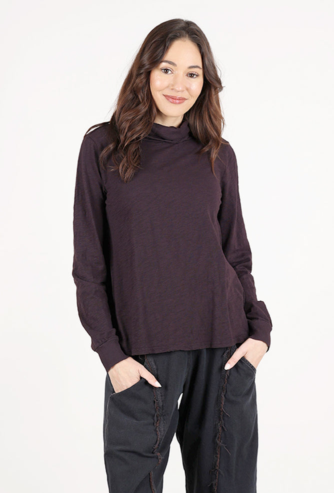 Mododoc Slub Turtleneck, Caviar