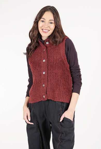 Bitte Kai Rand Nubby Knit Sweater Vest, Maroon