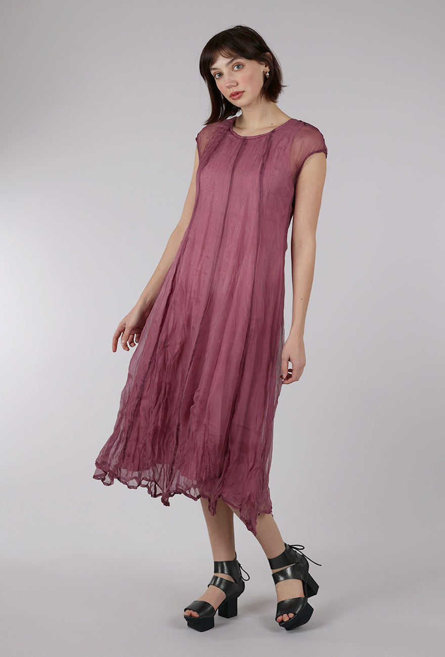 Grizas Floating Overlay Dress, Orchid