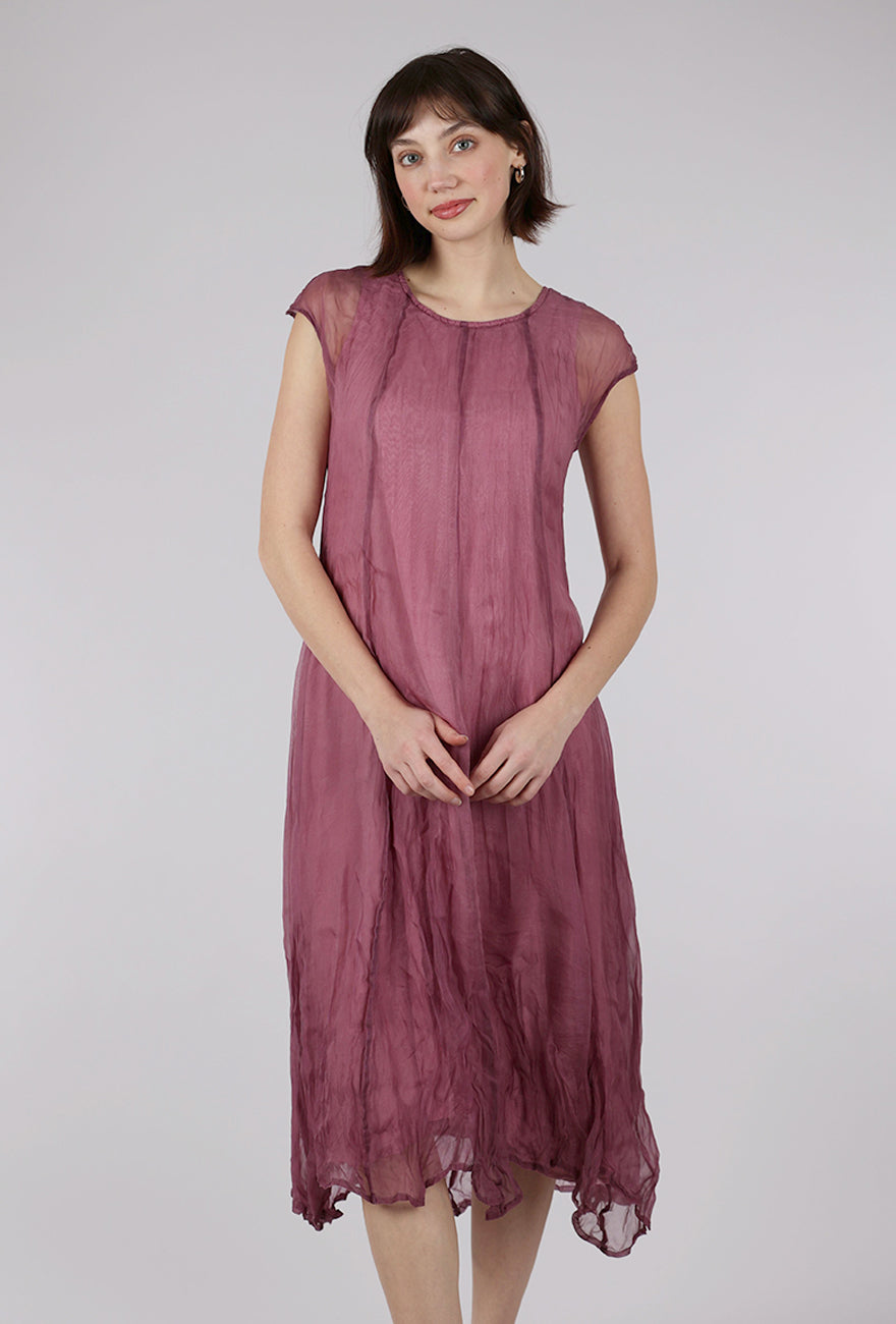 Grizas Floating Overlay Dress, Orchid