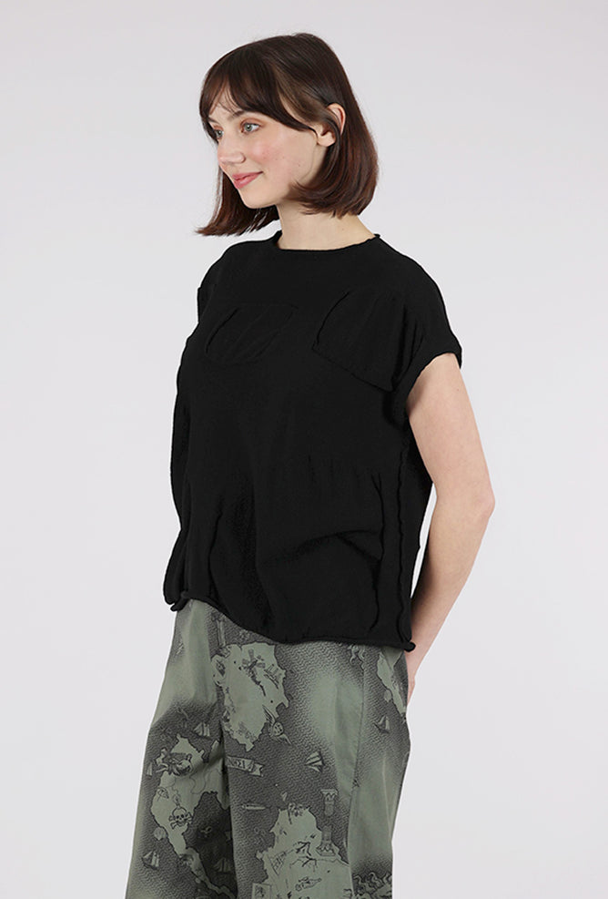 La Vaca Loca Glikos Amorphous Inset Sweater, Black