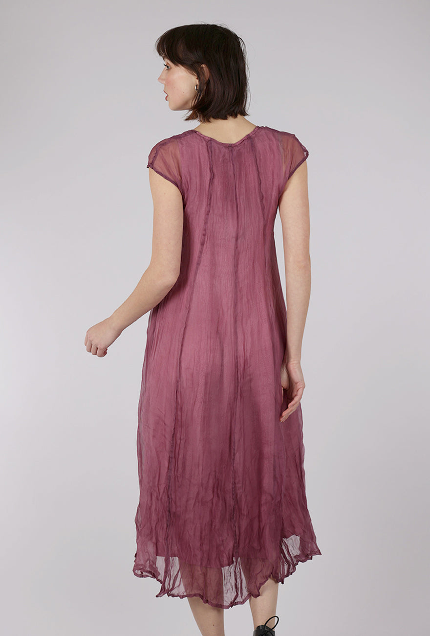 Grizas Floating Overlay Dress, Orchid