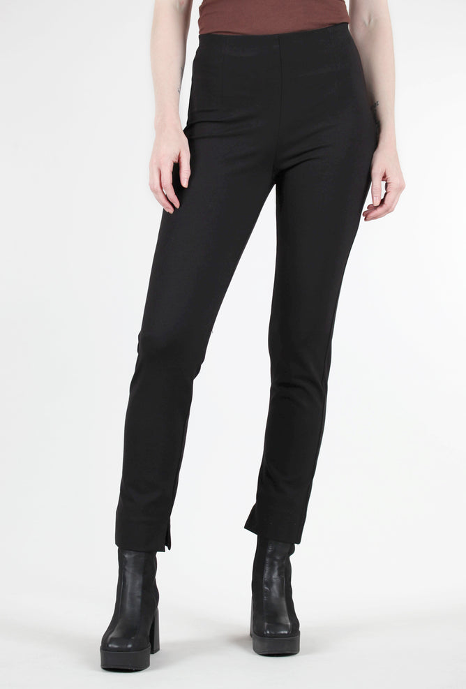 Equestrian Ponte Knit Zani Pant, Black