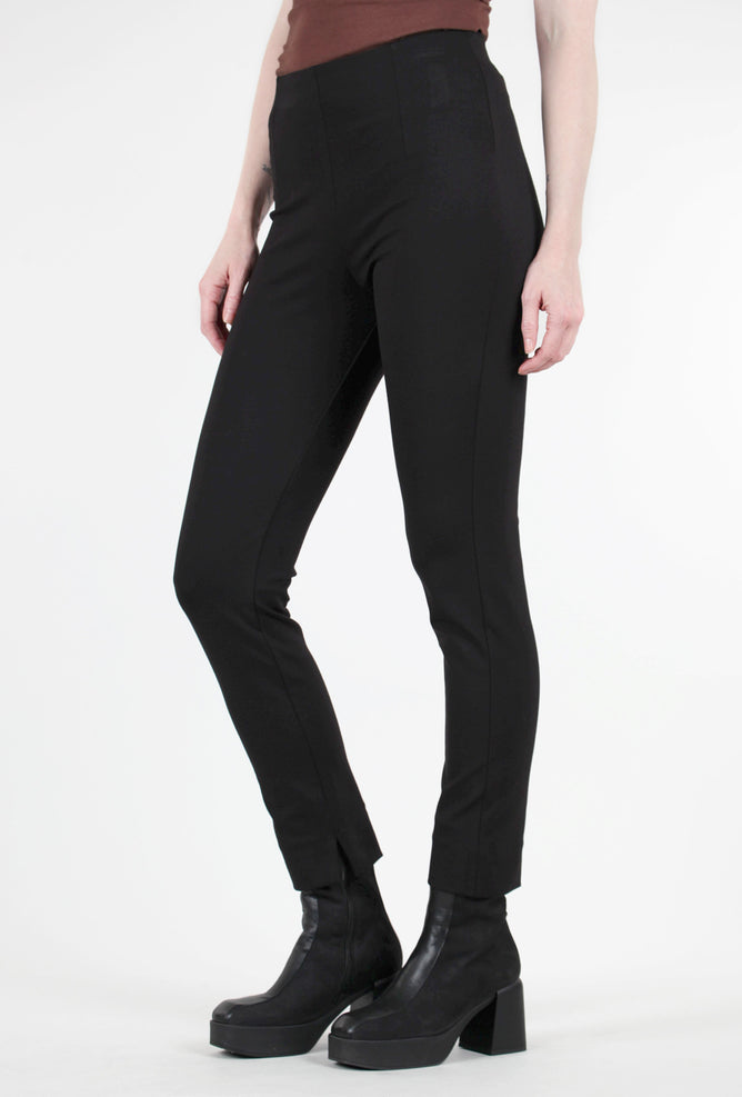 Equestrian Ponte Knit Zani Pant, Black