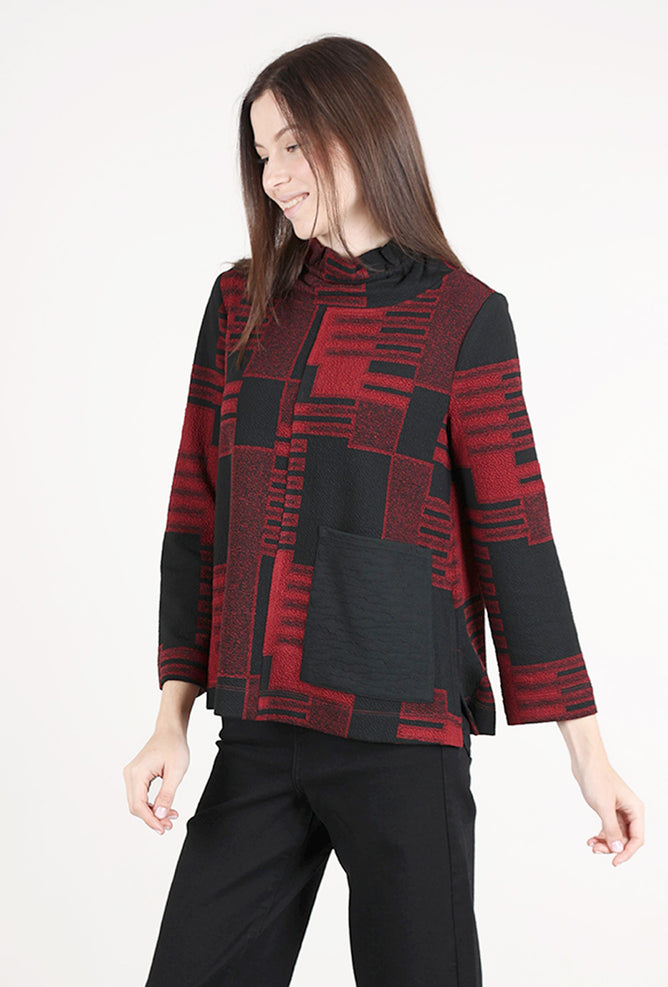 Habitat Fair & Square Pullover, Wine