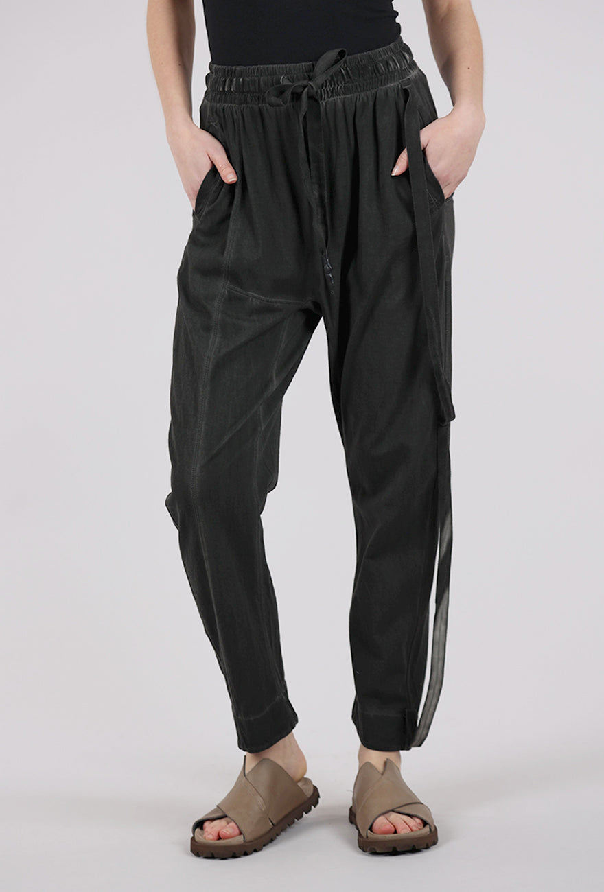 La Vaca Loca Milos Beribboned Pant, Cold Black