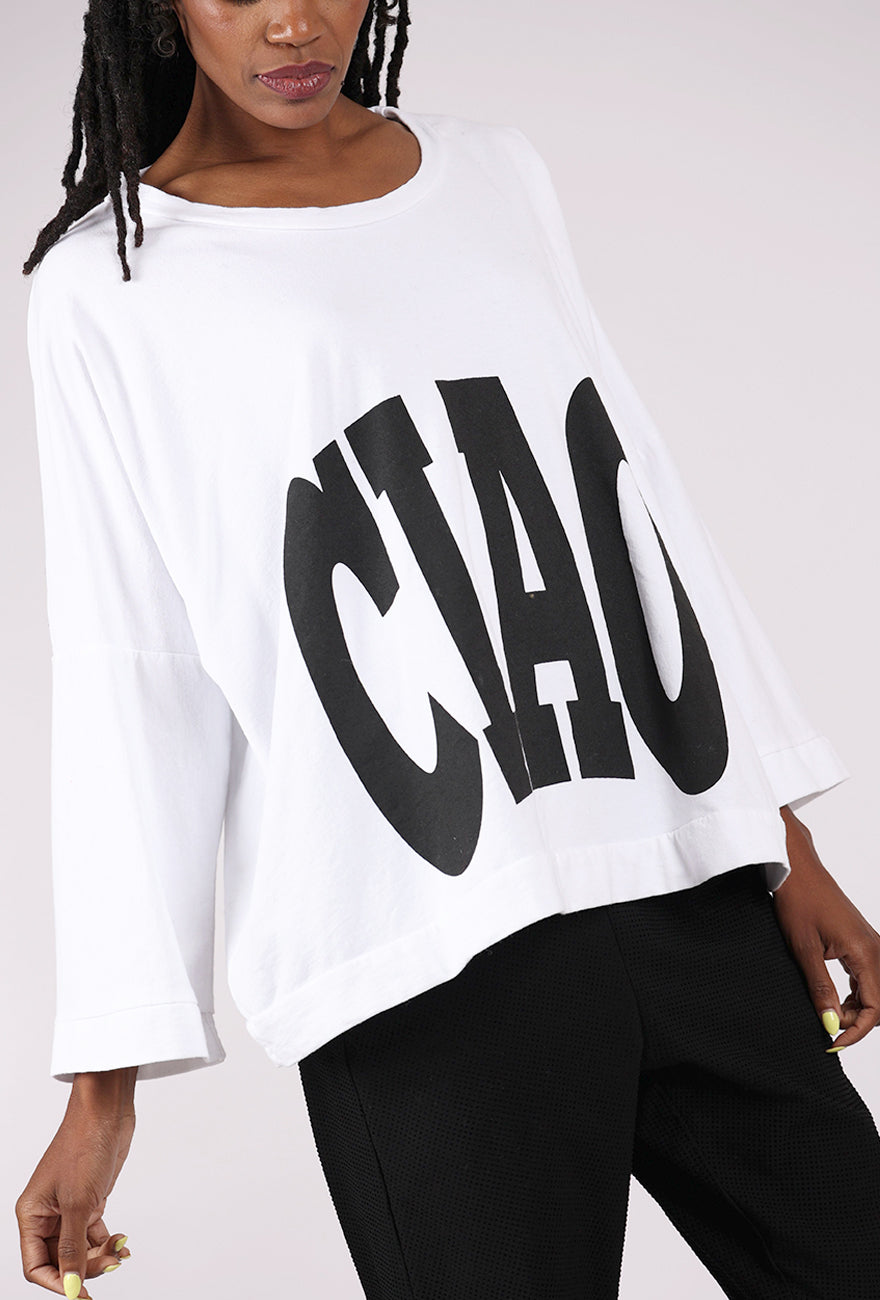 Me & Gee Ciao Sweatshirt, White