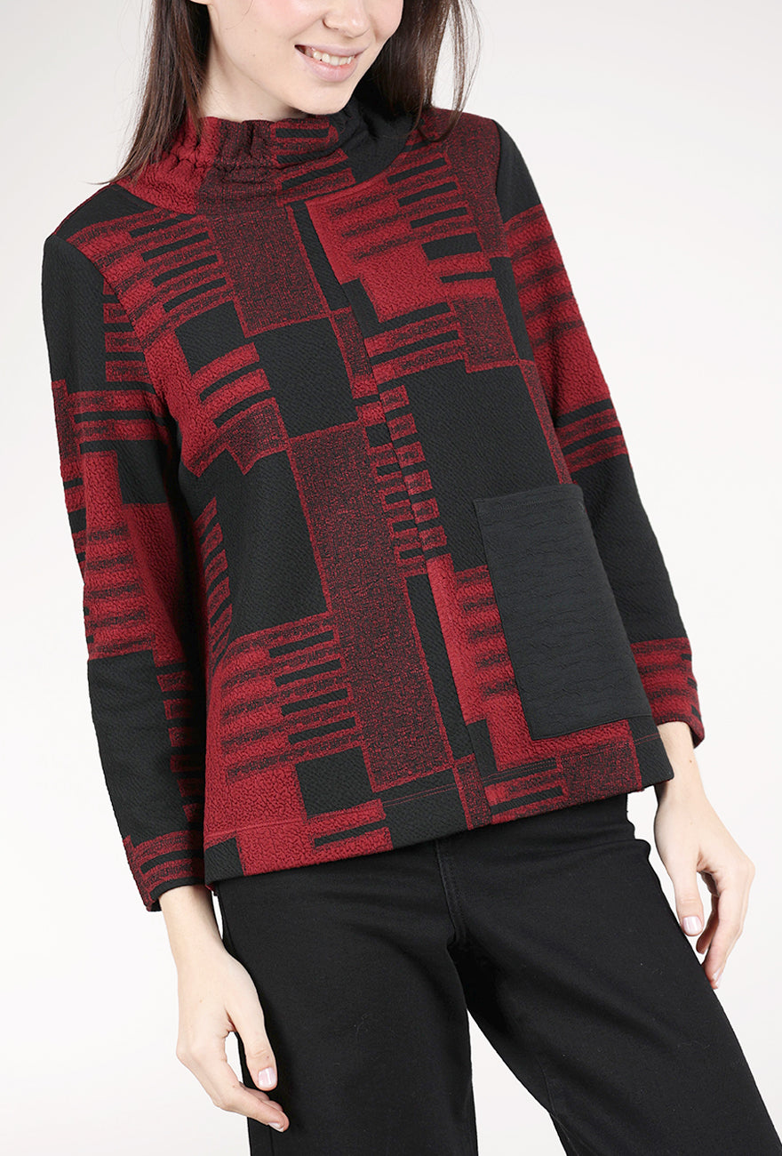 Habitat Fair & Square Pullover, Wine